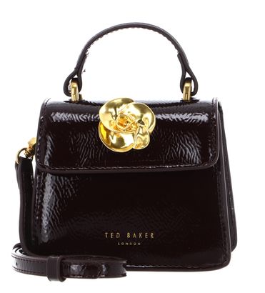 Ted Baker Roselah Rose Detail Square Mini Top Handle Bag Wine Ted Baker Roselah Rose Detail Square Mini Top Handle Bag Wine