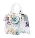 Ted Baker Helensa Petal Print Mini Top Handle Rose Detail Bag White Ted Baker Helensa Petal Print Mini Top Handle Rose Detail Bag White