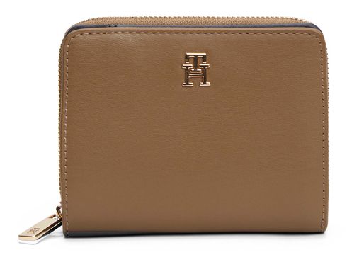 TOMMY HILFIGER TH Icon Zip Around Wallet M Nordic Taupe TOMMY HILFIGER TH Icon Zip Around Wallet M Nordic Taupe