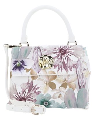 Ted Baker Helensi Petal Print Mini Top Handle Bag White