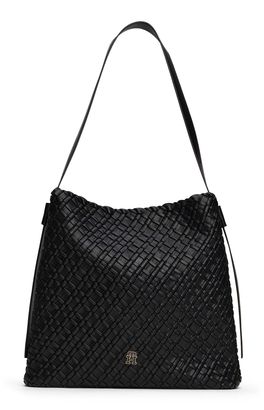 TOMMY HILFIGER TH Braided Maxi Hobo Black