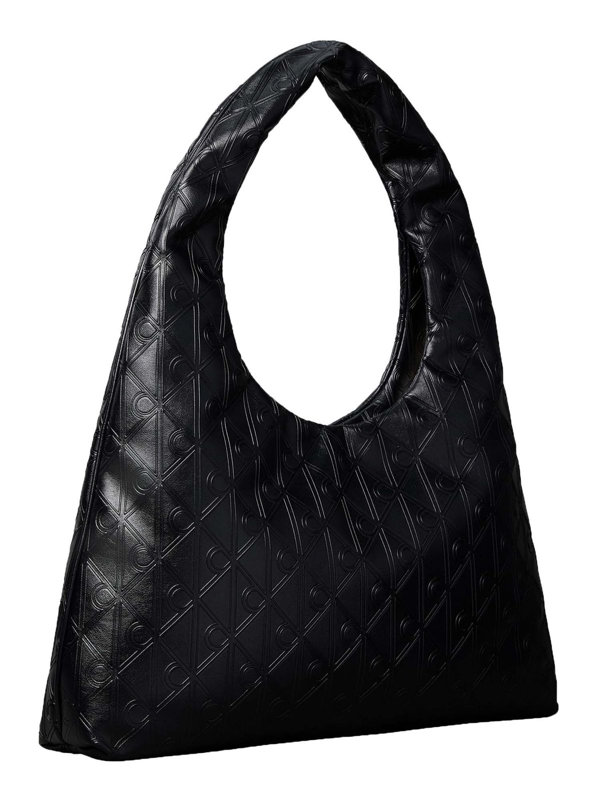 Calvin Klein Emblem AOP Puffer Shoulder Bag L Black Calvin Klein Emblem AOP Puffer Shoulder Bag L Black