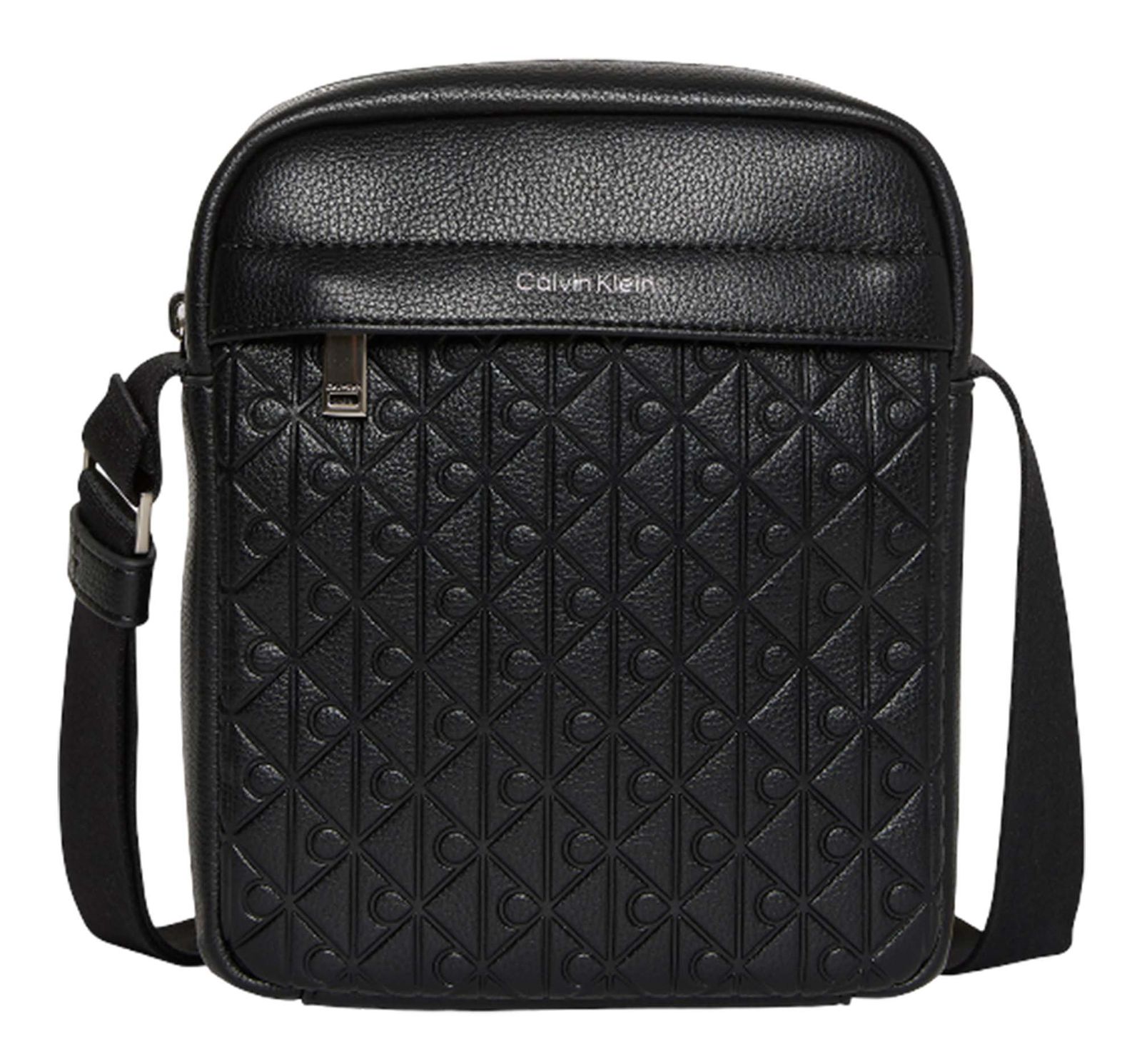 Calvin Klein Emblem AOP Emboss Reporter Black