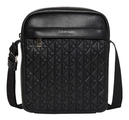 Calvin Klein Emblem AOP Emboss Reporter Black
