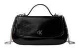 Calvin Klein CK Metallic Top Handle Chain Bag Black Calvin Klein CK Metallic Top Handle Chain Bag Black