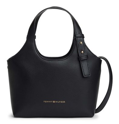 TOMMY HILFIGER TH Logo Mini Tote Black
