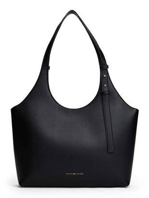 TOMMY HILFIGER TH Logo Tote Black TOMMY HILFIGER TH Logo Tote Black