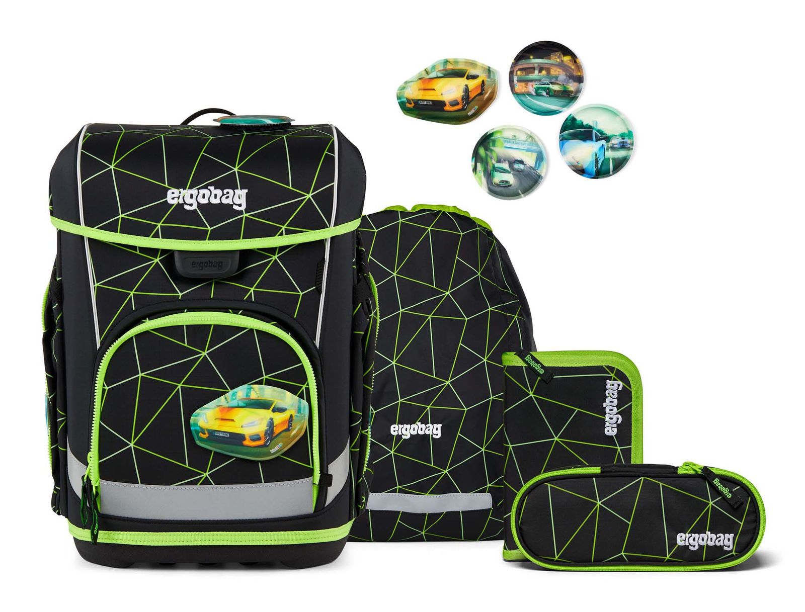 ergobag Cubo Light Set 5-teilig CyBär Race