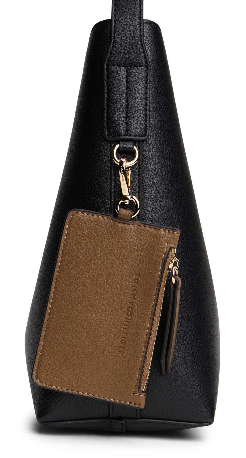 TOMMY HILFIGER TH Icon Shoulder Bag Black TOMMY HILFIGER TH Icon Shoulder Bag Black