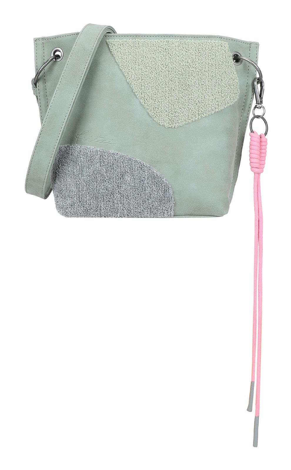 Fritzi aus Preußen Fritzi03 Limited Happy Flocked Vintage Crossbody Bag Soft Salbei