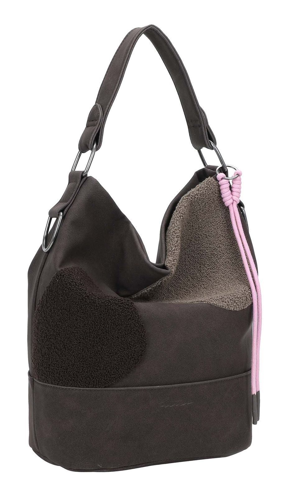 Fritzi aus Preußen Olga Limited Happy Flocked Hand Bag Soft Coffee Fritzi aus Preußen Olga Limited Happy Flocked Hand Bag Soft Coffee