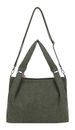 Fritzi aus Preußen Sue03 Suede Jacky Shoulder Bag Soft Dark Olive