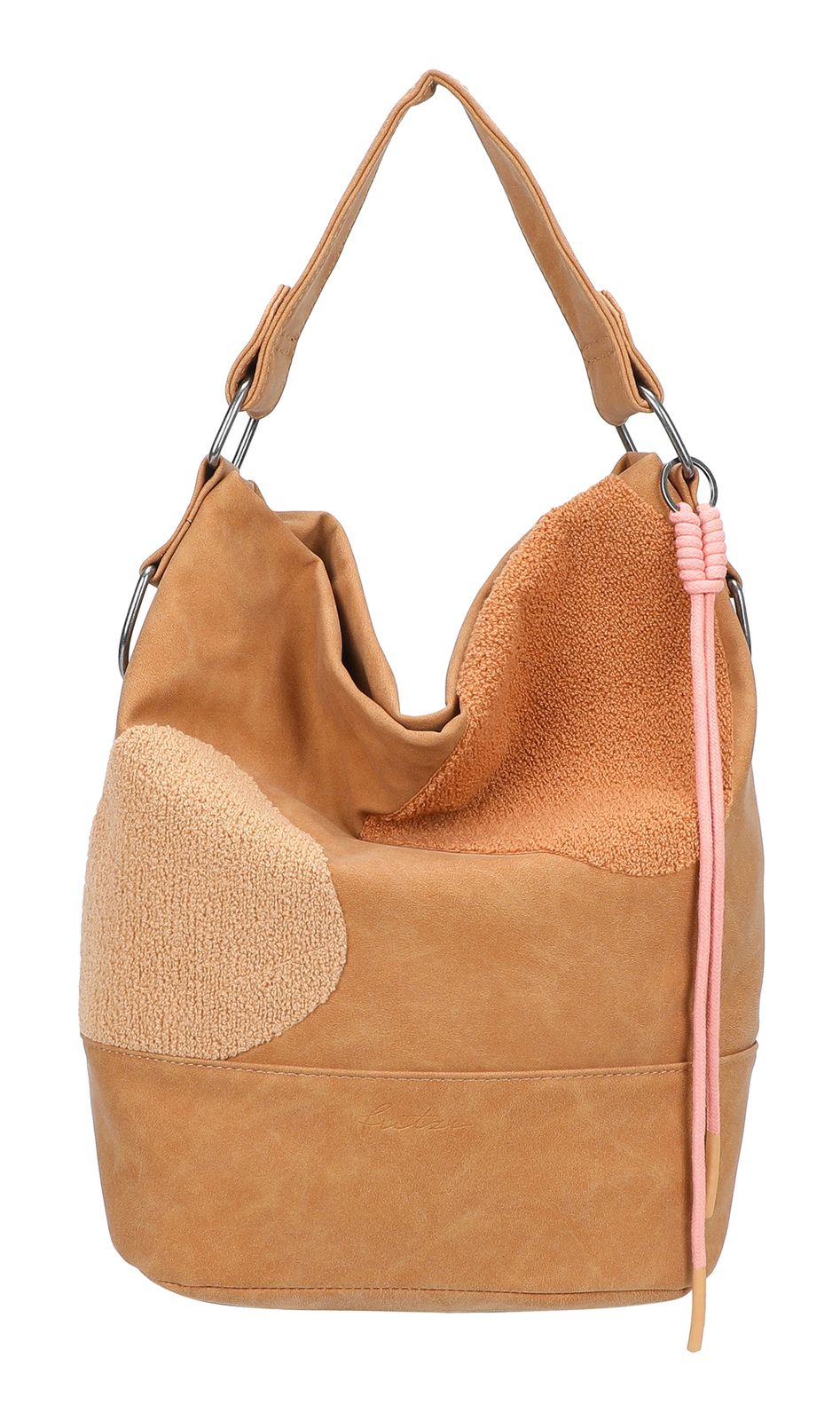 Fritzi aus Preußen Olga Limited Happy Flocked Heritage Soft Chestnut Hobo Bag Brown