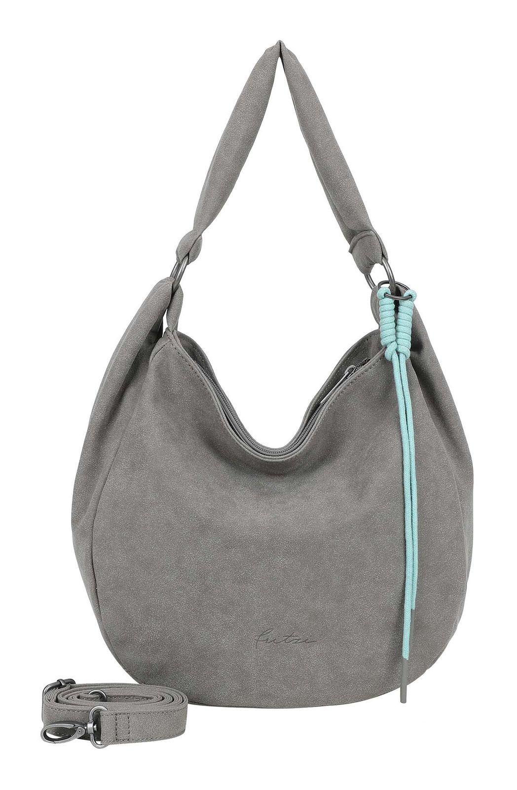 Fritzi aus Preußen Sue01 Suede Jacky Hobo Bag Soft Dark Anthra
