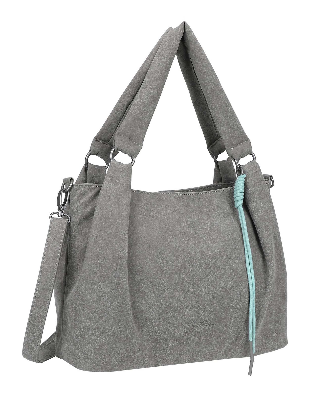 Fritzi aus Preußen Sue03 Suede Jacky Shoulder Bag Soft Dark Anthra Fritzi aus Preußen Sue03 Suede Jacky Shoulder Bag Soft Dark Anthra