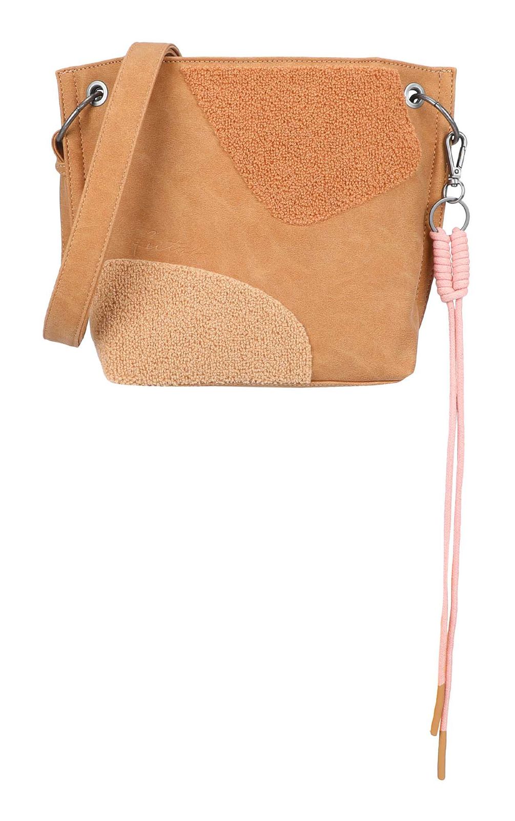 Fritzi aus Preußen Fritzi03 Limited Happy Flocked Heritage Crossbody Bag Soft Chestnut