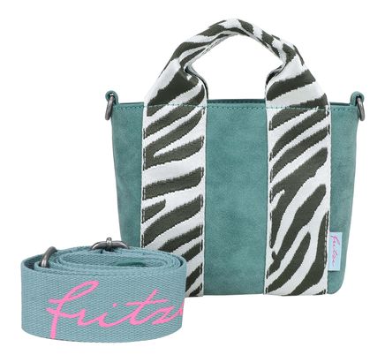 Fritzi aus Preußen Bini Jive Crossbody Petrol Zebralini