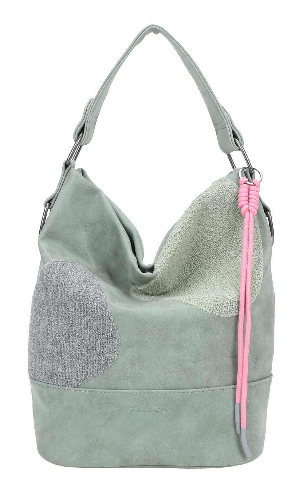 Fritzi aus Preußen Olga Limited Happy Flocked Hand Bag Soft Salbei