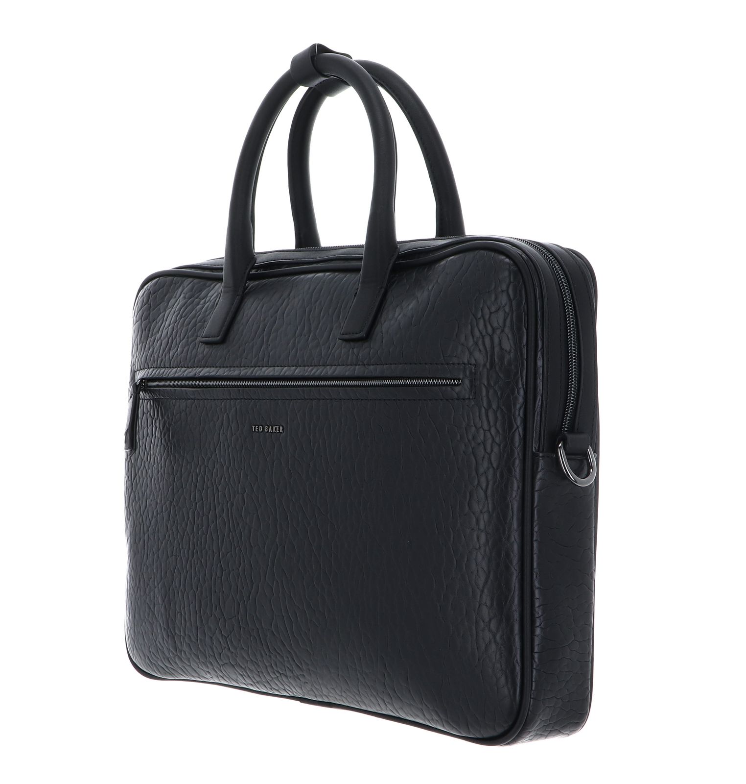 Ted Baker Pebbled PU Dokument Bag Black Ted Baker Pebbled PU Dokument Bag Black