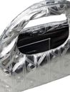 Calvin Klein Puffy AOP Mini Bag With Strap Silver Metallic