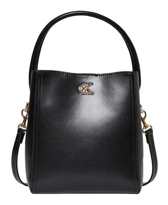 Calvin Klein Hardware Monogram Bucket With Strap Black / CK Light Gold