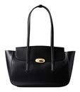 Calvin Klein Flap Tote Bag Black / Tumbled Deep Gold