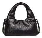 Calvin Klein Emblem AOP Puffer Bag With Strap Black