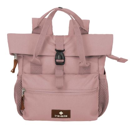 travelite Basic Short Handle Mini Backpack Smoky Rose travelite Basic Short Handle Mini Backpack Smoky Rose