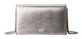 Calvin Klein CK Metallic Wallet on Chain Silver Metallic Calvin Klein CK Metallic Wallet on Chain Silver Metallic