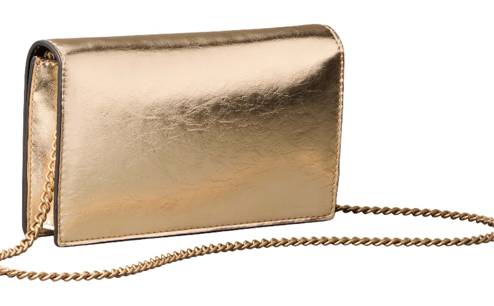 Calvin Klein CK Metallic Wallet on Chain Gold Metallic Calvin Klein CK Metallic Wallet on Chain Gold Metallic
