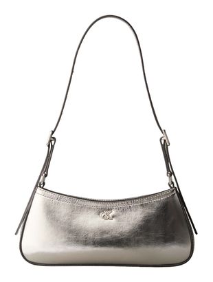 Calvin Klein CK Metallic Shoulder Bag S Silver Metallic