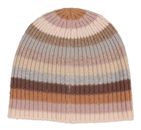 FRAAS Signature Multi Stripe Knit Slouch Beanie Greige