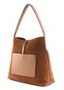 KARL LAGERFELD COTE D AZUR Padlock Hobo Bag Dark Tan KARL LAGERFELD COTE D AZUR Padlock Hobo Bag Dark Tan