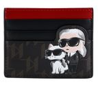 KARL LAGERFELD Ikon Cardholder Brown-KL Mono KARL LAGERFELD Ikon Cardholder Brown-KL Mono
