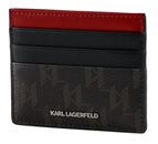 KARL LAGERFELD Ikon Cardholder Brown-KL Mono KARL LAGERFELD Ikon Cardholder Brown-KL Mono