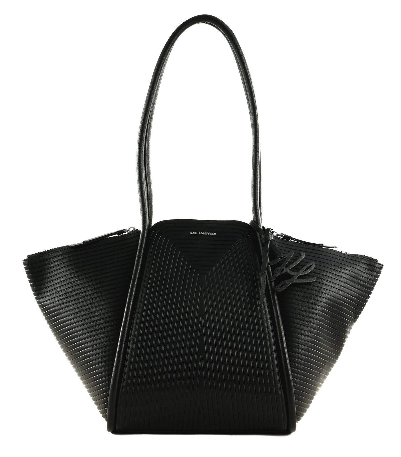KARL LAGERFELD K / Wellen Tote Bag M Black