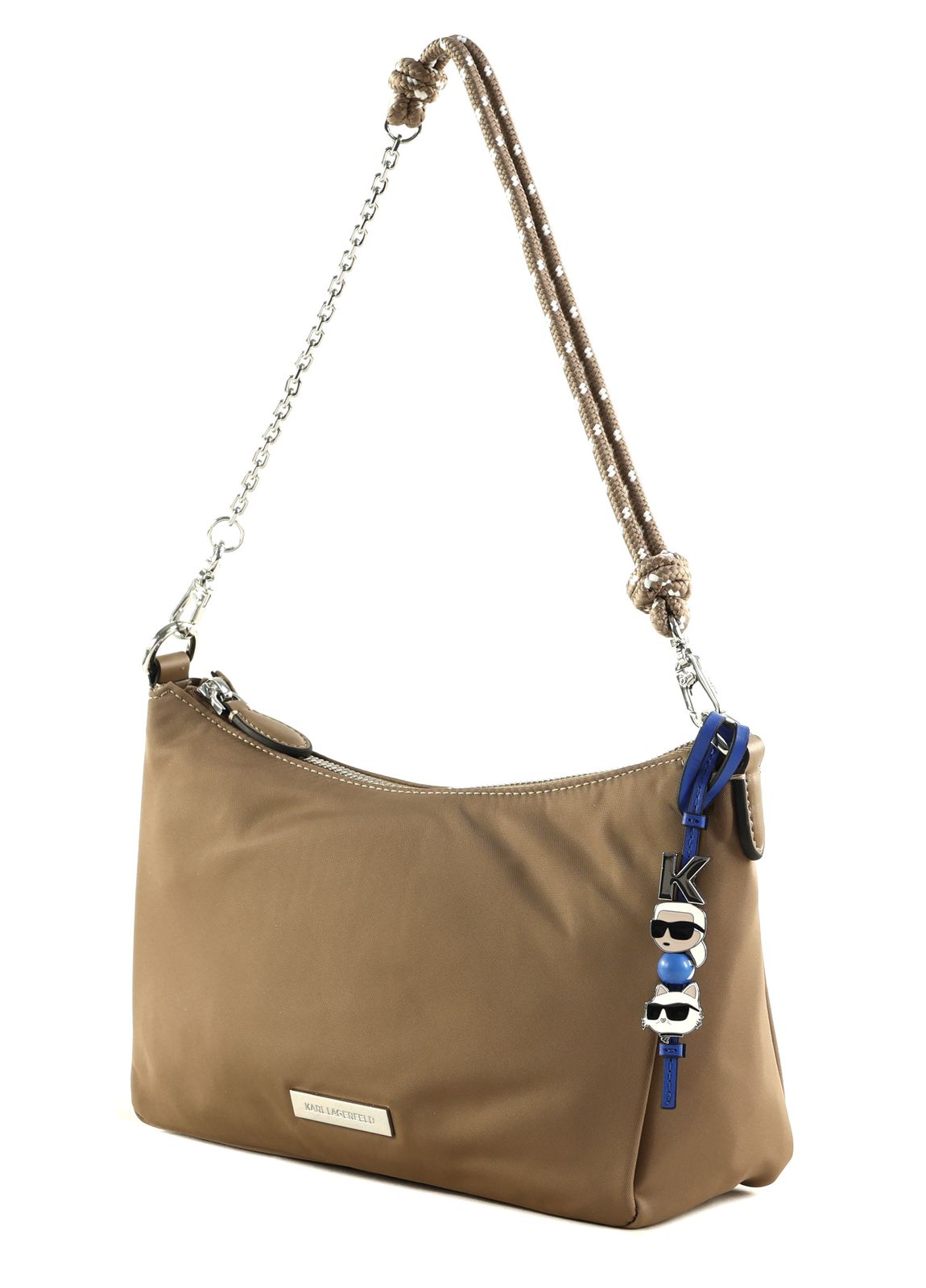 KARL LAGERFELD Ikon Crossbody Bag Mushroom Brown KARL LAGERFELD Ikon Crossbody Bag Mushroom Brown