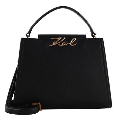 KARL LAGERFELD Karl Lagerfeld Essentials Top Handle Bag Black KARL LAGERFELD Karl Lagerfeld Essentials Top Handle Bag Black