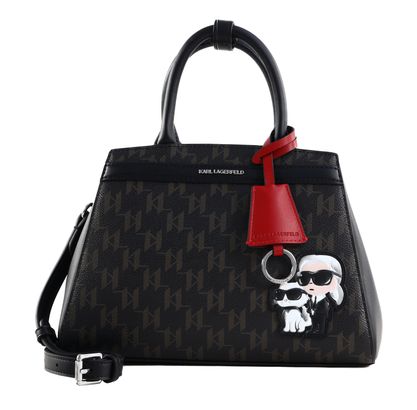 KARL LAGERFELD Ikon Tote Bag Brown-KL Mono KARL LAGERFELD Ikon Tote Bag Brown-KL Mono