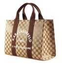 KARL LAGERFELD K / RSG Mono Square Tote Bag M Monogram Nougat Brown KARL LAGERFELD K / RSG Mono Square Tote Bag M Monogram Nougat Brown
