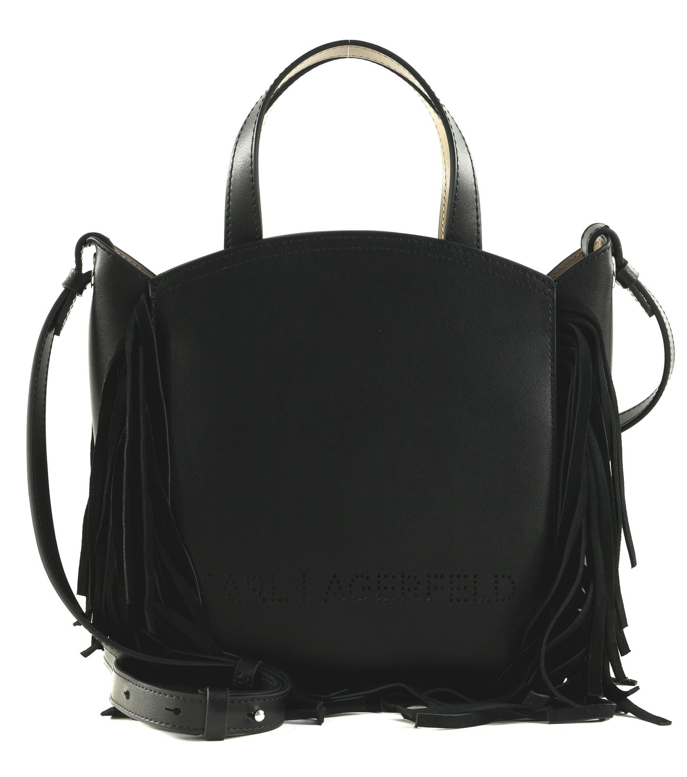 KARL LAGERFELD Ikon Tote Bag Black-Nickel