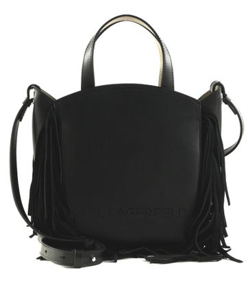 KARL LAGERFELD Ikon Tote Bag Black-Nickel KARL LAGERFELD Ikon Tote Bag Black-Nickel