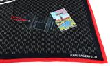 KARL LAGERFELD Ikon monogram modal Scarf Brown-KL Mono