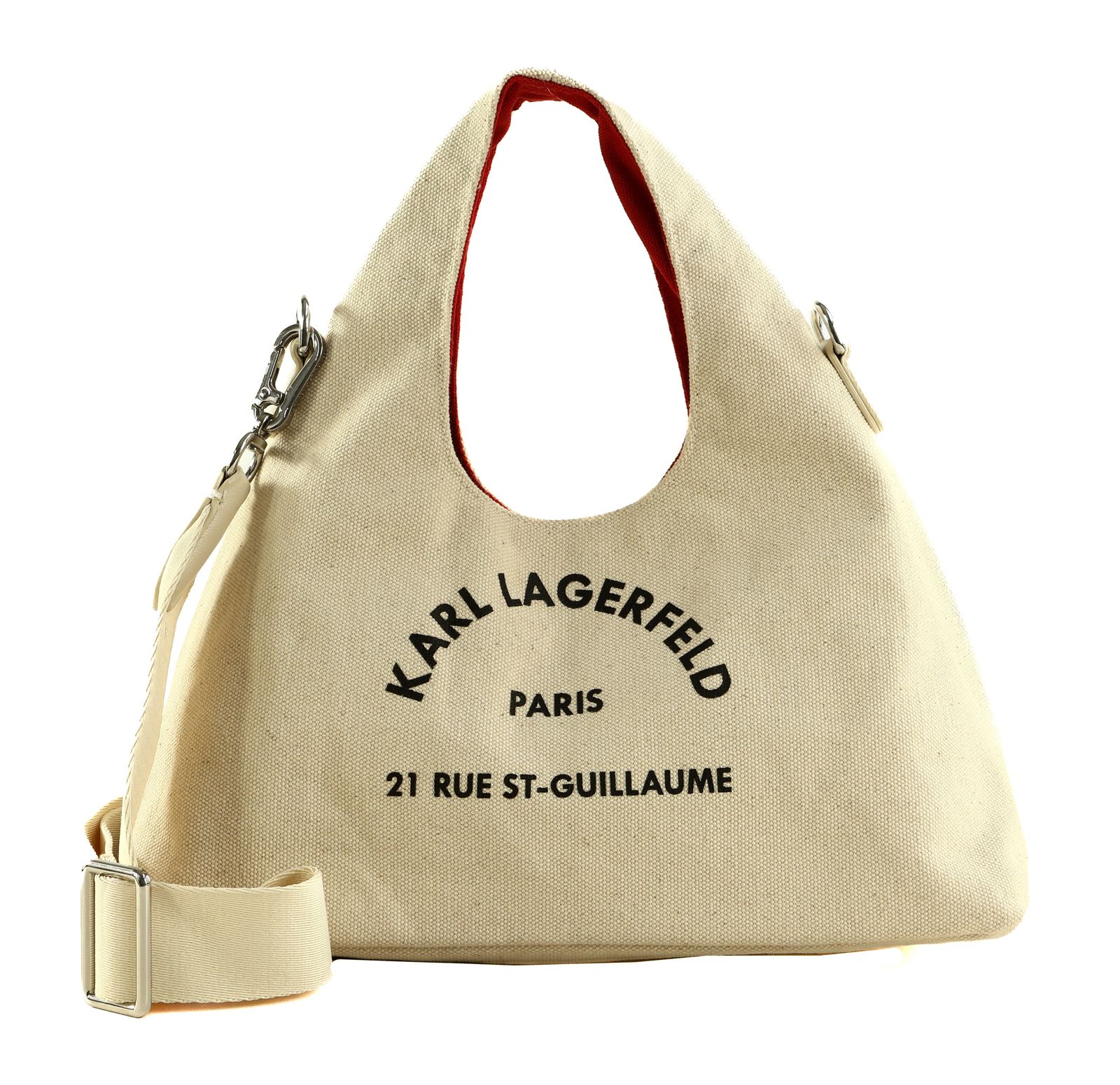 KARL LAGERFELD COTE D AZUR Sling Mini Hobo Bag Natural
