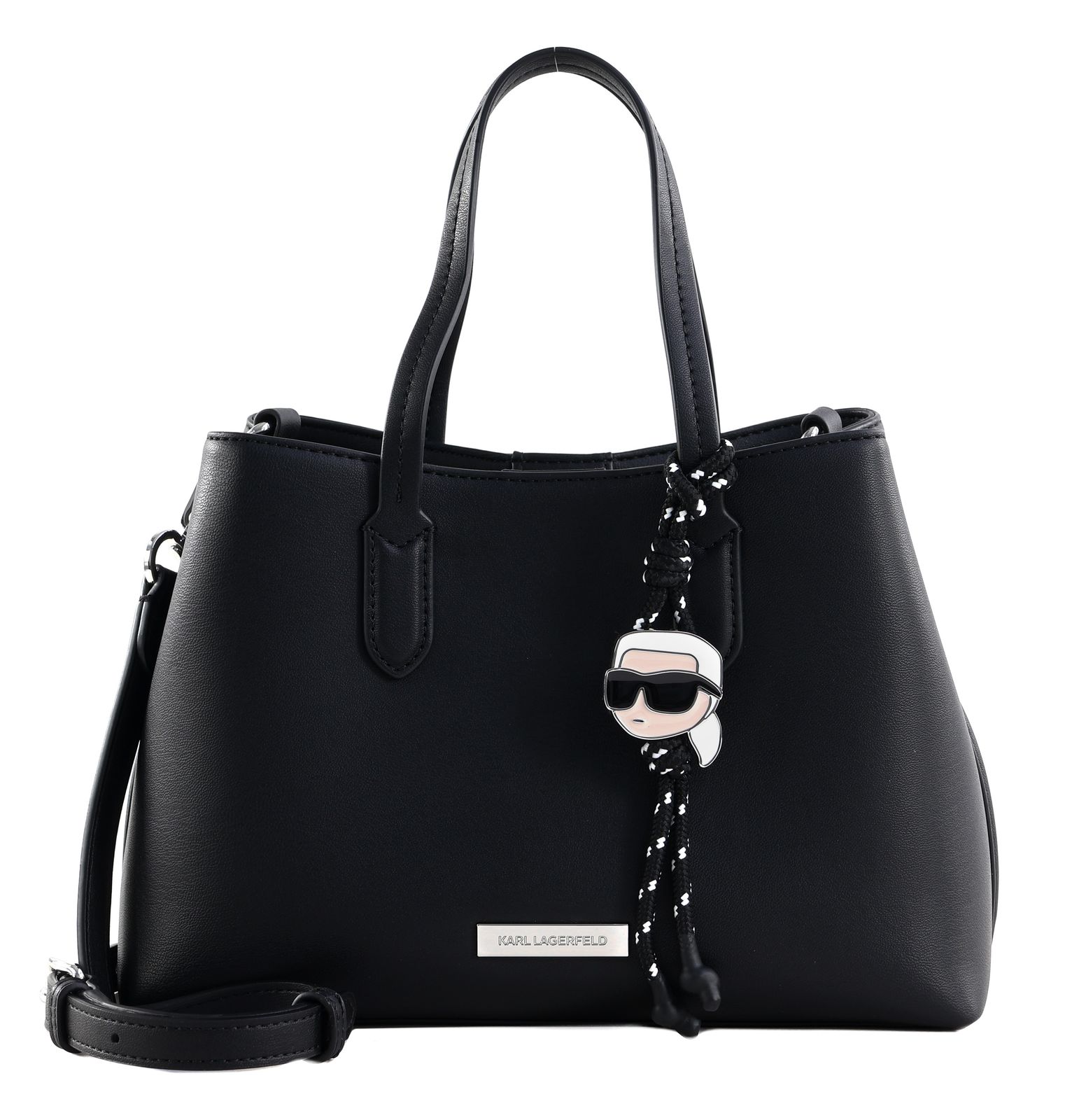 KARL LAGERFELD Ikon Smooth Tote Bag Black