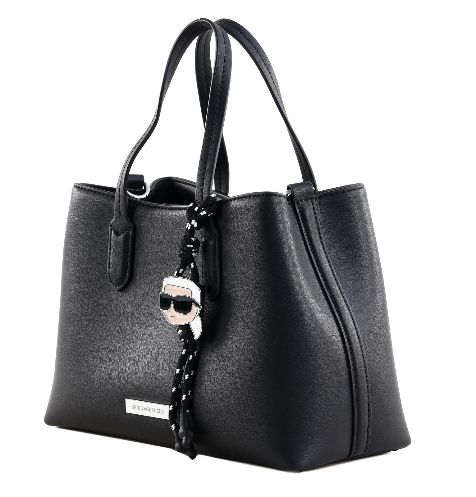 KARL LAGERFELD Ikon Smooth Tote Bag Black KARL LAGERFELD Ikon Smooth Tote Bag Black