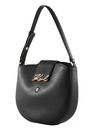KARL LAGERFELD COTE D AZUR Half-Moon Shoulder Bag Black KARL LAGERFELD COTE D AZUR Half-Moon Shoulder Bag Black