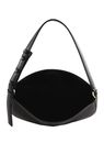KARL LAGERFELD COTE D AZUR Half-Moon Shoulder Bag Black KARL LAGERFELD COTE D AZUR Half-Moon Shoulder Bag Black