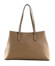 KARL LAGERFELD Ikon Smooth Tote Bag L Mushroom Brown