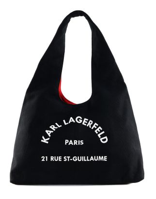 KARL LAGERFELD COTE D AZUR SlingHobo Bag Black